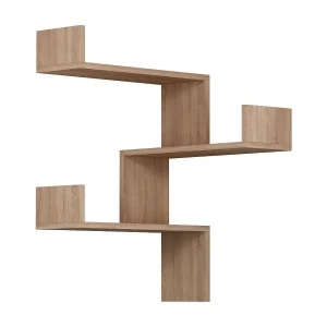 Hoekwandrek met 3 planken H90 cm – Luska Hoekwandrek met 3 planken H90 cm – Luska