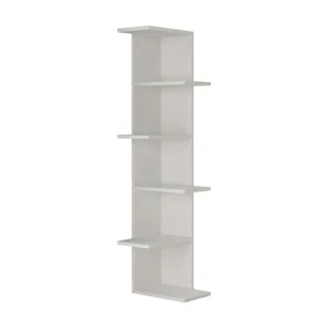 Hoekrek 6 planken wit H141 cm – Saso