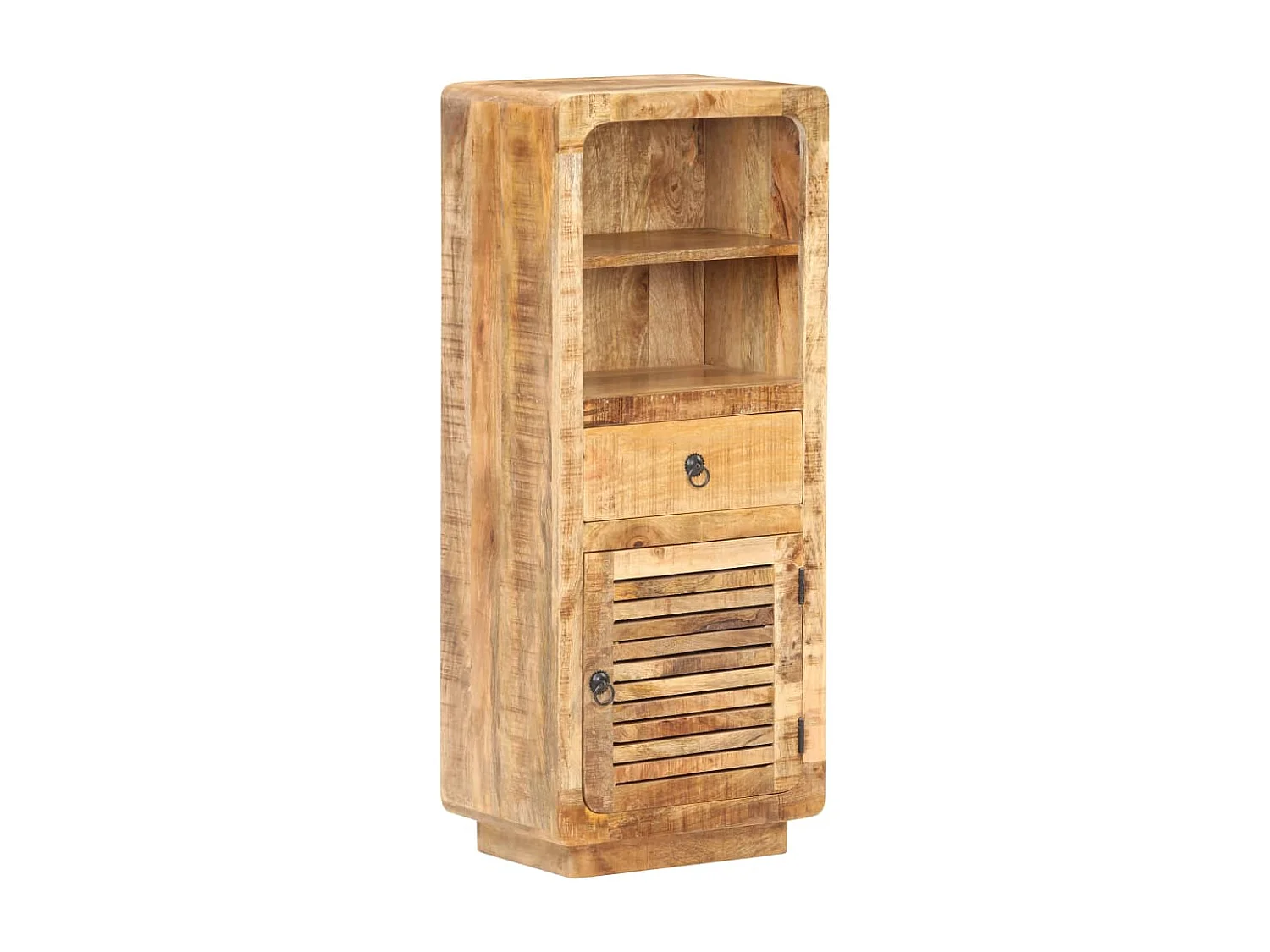 Hoge kast 45x32x110 cm ruw mangohout