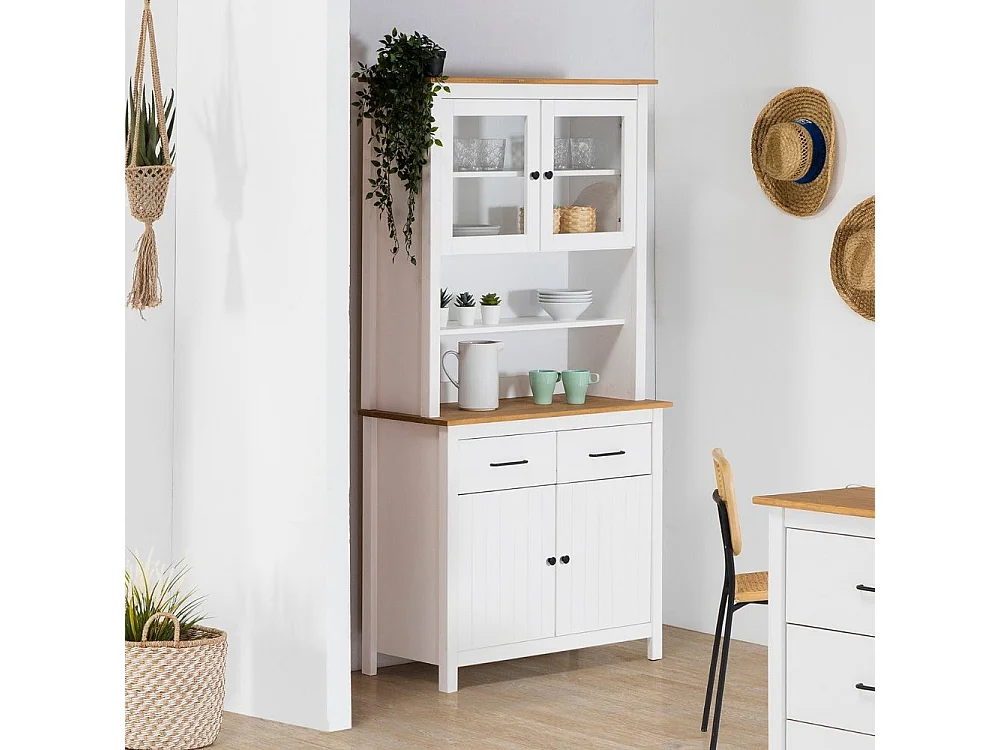 Kast Miranda - 90x40x180cm - Wit