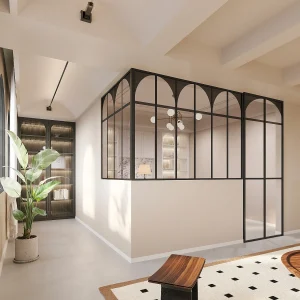 Hoekraam werkplaats van gepoedercoat aluminium L180 x B120 x H130 cm (B x H) -Zwart – ARCADEA Hoekraam werkplaats van gepoedercoat aluminium L180 x B120 x H130 cm (B x H) -Zwart – ARCADEA