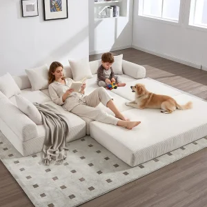 Kaleido 3.0 – Modulaire bank met 5 zitplaatsen – Omvormbare bank met extern metalen frame – Onbeperkte doe-het-zelfcombinaties – Ideaal voor woonkamer en kantoor