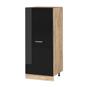 Hoge kast zwart hoogglans 60x57x143 r-line Hoge kast zwart hoogglans 60x57x143 r-line