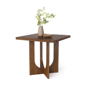 Houten vierkante eettafel voor 2-4 personen, 80 cm kleine eettafel voor de eetkamer Houten vierkante eettafel voor 2-4 personen, 80 cm kleine eettafel voor de eetkamer