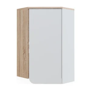 Hoekwandkast sonoma/wit 42.4×42.4×75 karen