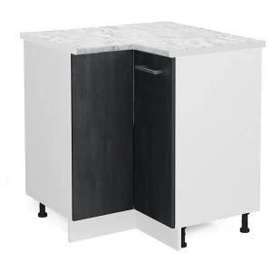 Hoekkast zwart beton 75.6x60x81.6 r-line Hoekkast zwart beton 75.6x60x81.6 r-line
