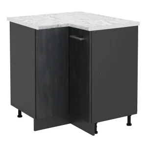 Hoekkast zwart beton 75.6x60x81.6 r-line Hoekkast zwart beton 75.6x60x81.6 r-line