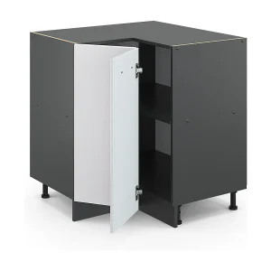 Hoekkast wit hoogglans 75.6x60x81.6 r-line Hoekkast wit hoogglans 75.6x60x81.6 r-line