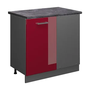 Hoekkast rode hoogglans 86x60x81.6 r-line Hoekkast rode hoogglans 86x60x81.6 r-line