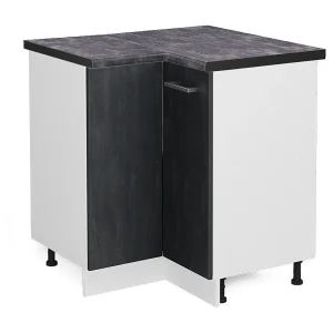 Hoekkast zwart beton 75.6x60x81.6 r-line Hoekkast zwart beton 75.6x60x81.6 r-line
