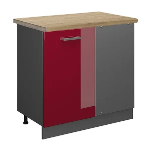 Hoekkast rode hoogglans 86x60x81.6 r-line Hoekkast rode hoogglans 86x60x81.6 r-line