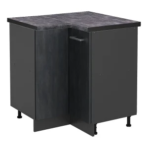 Hoekkast zwart beton 75.6x60x81.6 r-line Hoekkast zwart beton 75.6x60x81.6 r-line