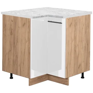 Hoekkast wit hoogglans 80.5x60x82 fame-line Hoekkast wit hoogglans 80.5x60x82 fame-line
