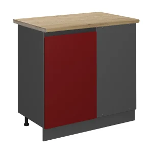 Hoekkast rood 86x60x81.6 r-line Hoekkast rood 86x60x81.6 r-line