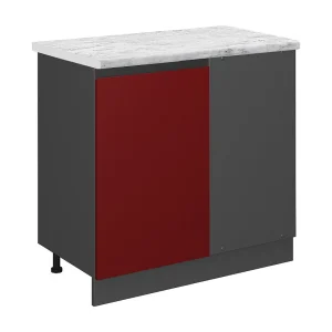 Hoekkast rood 86x60x81.6 r-line Hoekkast rood 86x60x81.6 r-line