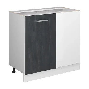 Hoekkast zwart beton 86x46x81.6 r-line Hoekkast zwart beton 86x46x81.6 r-line