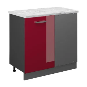 Hoekkast rode hoogglans 86x60x81.6 r-line Hoekkast rode hoogglans 86x60x81.6 r-line