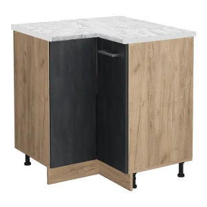 Hoekkast zwart beton 75.6x60x81.6 r-line Hoekkast zwart beton 75.6x60x81.6 r-line