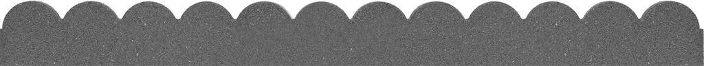 Multy Home border Scallop grijs 120 x 10 x 5 cm