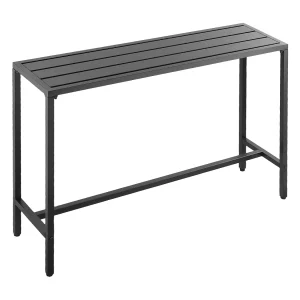 Hoge Bartafel SucceBuy voor Buiten, 140 x 37,5 cm, Rechthoekige Eettafel, met Waterdicht Blad, Robuuste Metalen Constructie, Tuinmeubilair Hoge Bartafel SucceBuy voor Buiten, 140 x 37,5 cm, Rechthoekige Eettafel, met Waterdicht Blad, Robuuste Metalen Constructie, Tuinmeubilair