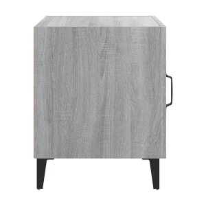 Hondo Nachtkastje bewerkt hout grijs sonoma eikenkleurig Hondo Nachtkastje bewerkt hout grijs sonoma eikenkleurig