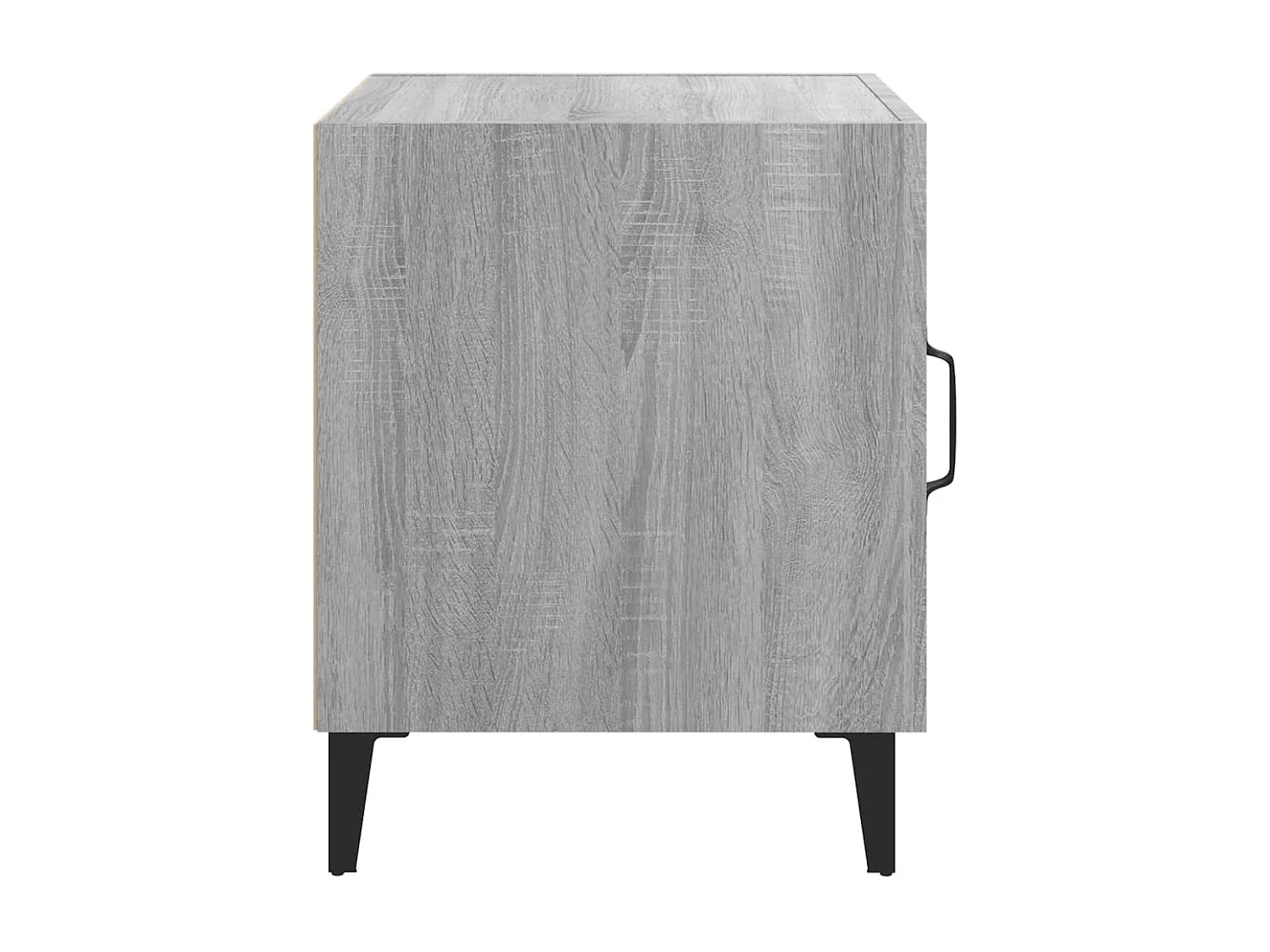 Hondo Nachtkastje bewerkt hout grijs sonoma eikenkleurig