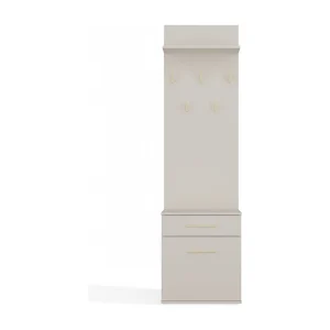 Kapstok creme met opberg kast Kapstok creme met opberg kast