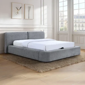 Queen size opbergbed 160 x 200 cm in grijze stof – JUDALO van Maison Céphy Queen size opbergbed 160 x 200 cm in grijze stof – JUDALO van Maison Céphy