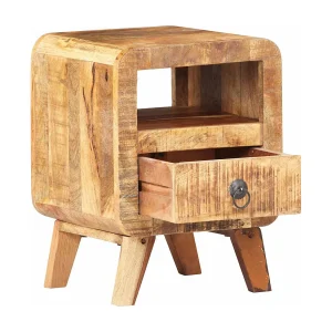 Jean-Romain Nachtkastje 30x30x41 cm ruw mangohout Jean-Romain Nachtkastje 30x30x41 cm ruw mangohout