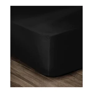 Hoeslaken 100% Katoen 180x200cm – Zwart Hoeslaken 100% Katoen 180x200cm – Zwart