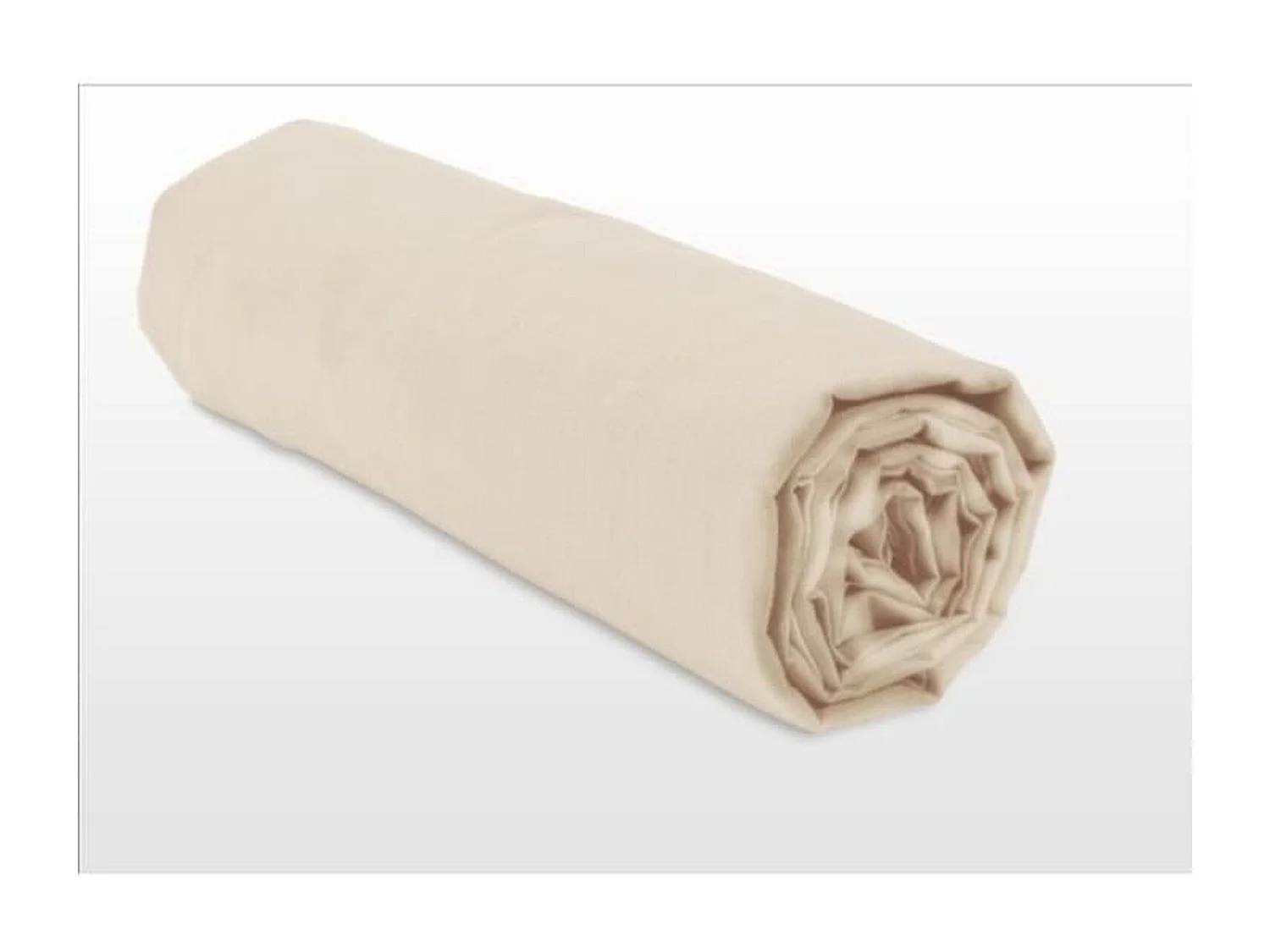 Hoeslaken 100% Katoen 160 x 200 + Hoek 30 cm - Licht Beige