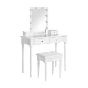 Kaptafelset 90x40x134 cm wit