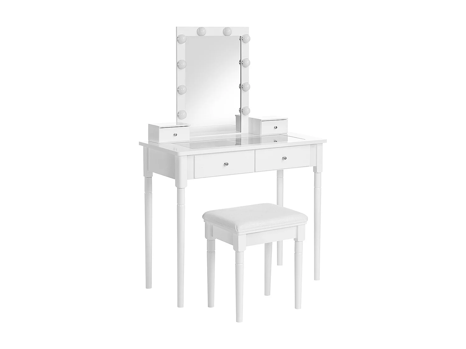 Kaptafelset 90x40x134 cm wit