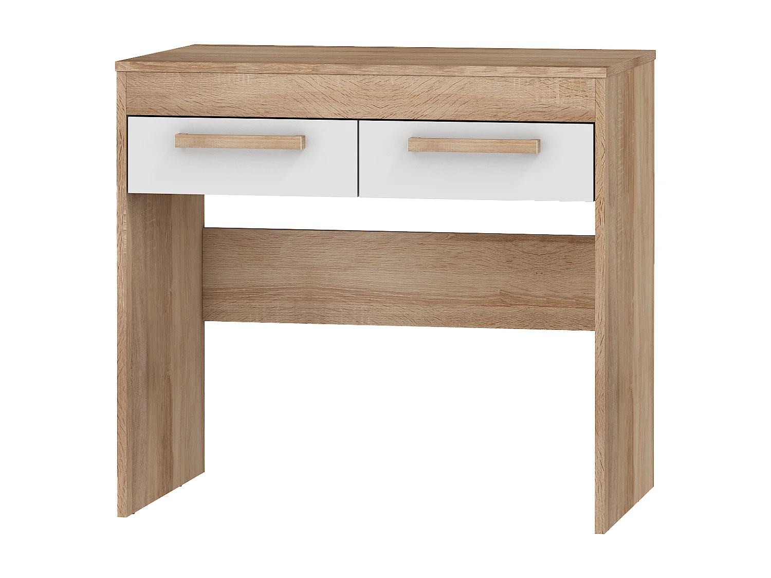 Kaptafel Maximus licht sonoma eiken / hoogglans wit