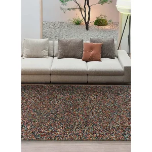 Hoogpolig tapijt – abstract – veelkleurig – 120×170 cm – YEBEL