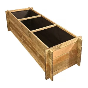 Dhalia" houten moestuin vierkant – 140 x 60 x 41 cm