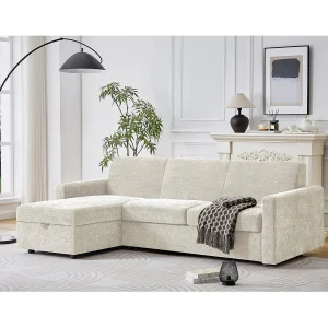 Celia" stoffen omkeerbare hoekbank – 3 zits – Beige Celia" stoffen omkeerbare hoekbank – 3 zits – Beige