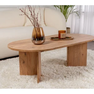 Houten salontafel "Sand" – 60 x 119 x 40 cm – Atlantische den Houten salontafel "Sand" – 60 x 119 x 40 cm – Atlantische den
