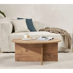 Houten salontafel "Soleil" – 90 x 90 x 40 cm – Atlantic Pine Houten salontafel "Soleil" – 90 x 90 x 40 cm – Atlantic Pine