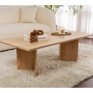 Houten salontafel "Sabin" – 60 x 119 x 40 cm – Saffier Eik