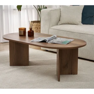 Houten salontafel "Sand" – 60 x 119 x 40 cm – Walnoot Houten salontafel "Sand" – 60 x 119 x 40 cm – Walnoot