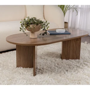 Houten salontafel "Sand" – 60 x 119 x 40 cm – Walnoot Houten salontafel "Sand" – 60 x 119 x 40 cm – Walnoot