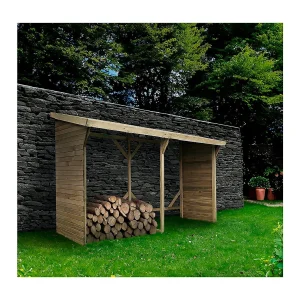 Houtopslag haardhout rek buiten – 2.5 m² – 278 x 90 x 185 cm- 5 kuub Houtopslag haardhout rek buiten – 2.5 m² – 278 x 90 x 185 cm- 5 kuub