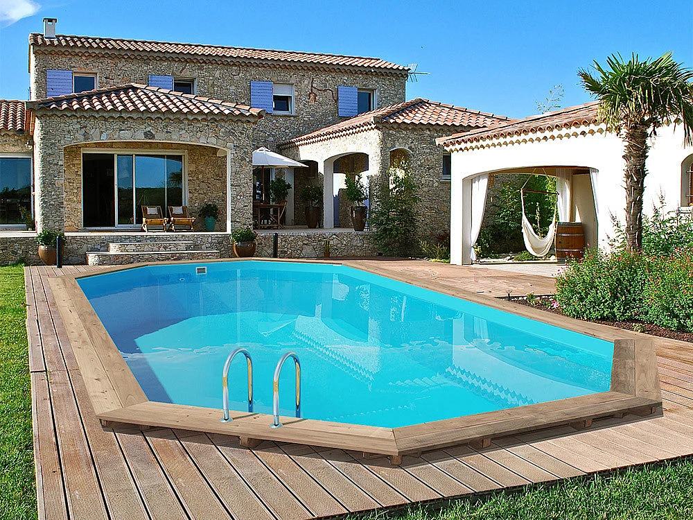 Houten zwembad "Palma 130" - 757 x 407 x 131 cm