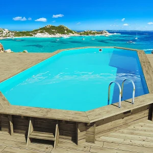 Houten zwembad " Ibiza 130" – 857 x 457 x 131 cm Houten zwembad " Ibiza 130" – 857 x 457 x 131 cm