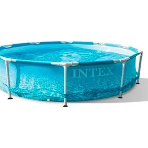 Intex Beachside Frame ronde zwembad 305×76 cm, capaciteit 4485L, stalen frame, eenvoudig te monteren, vanaf 6 jaar