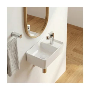 IDRO witte keramische rechthoekige opzetwastafel 43×26,5cm IDRO witte keramische rechthoekige opzetwastafel 43×26,5cm