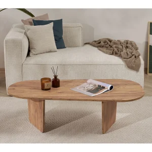Houten salontafel "Ovalis" – 130 x 65 x 40 cm – Atlantic Pine Houten salontafel "Ovalis" – 130 x 65 x 40 cm – Atlantic Pine