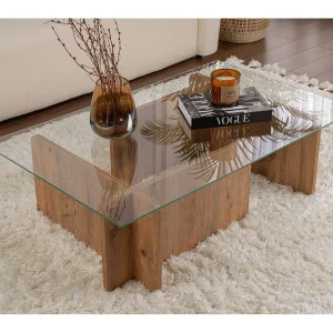 Houten salontafel "Flavio" – 105 x 65 x 30 cm – Atlantic Pine
