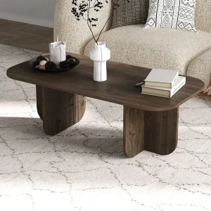 Houten salontafel "Becaj" – 120 x 60 x 41 cm – Notelaar